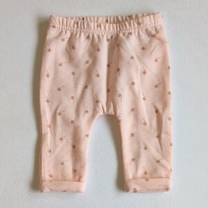 rene rofe baby floral soft plush joggers sweatpants pink 0-3 months girls